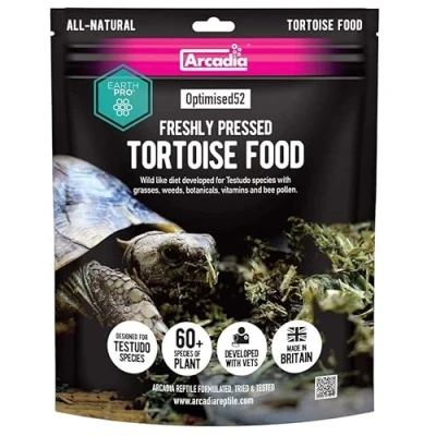 Image of Arcadia Reptile EarthPro Optimised52 Freshly Pressed Tortoise Food 500g Natural Ingredients Highly Palatable Accessories