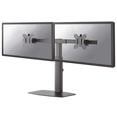 Image of Newstar FPMA D865DBLACK Stylish Tilt/Turn/Rotate Desk Stand for 10 27&quot; Monitor Screen, Height Adjustable Black