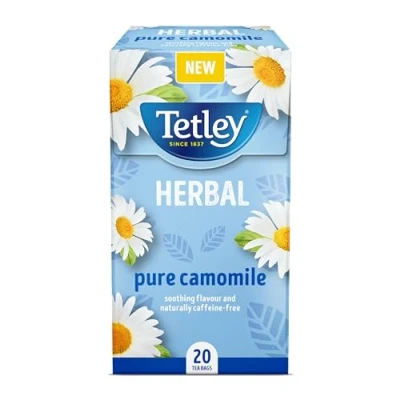 Image of Tetley Pure Camomile Pack of 4 Boxes 80 Teabags