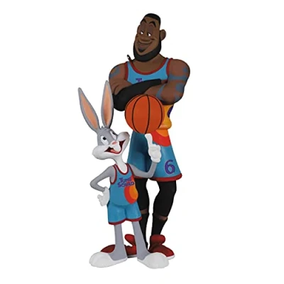Image of Hallmark Keepsake Christmas Ornament 2021, Space Jam: A New Legacy Lebron James and Bugs Bunny
