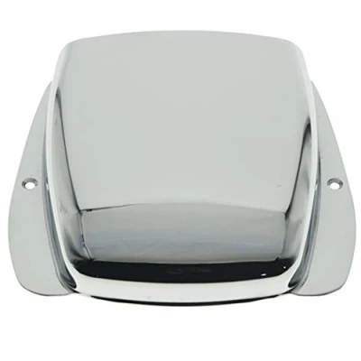 Image of Chrome J Bass Guitar Bridge Cover Protector for Jazz