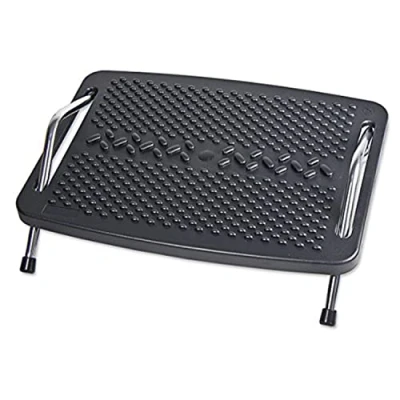 Image of Syba Under The Desk Ergonomic Tilt Adjustable Foot Rest Metal Support with Massage Textured SY ACC65065