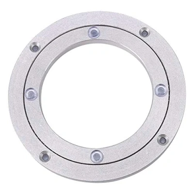 Image of Yosoo Heavy Duty Aluminium Alloy Rotating Bearing Turntable Round Dining Table Smooth Swivel Plate (Size : 8inch)