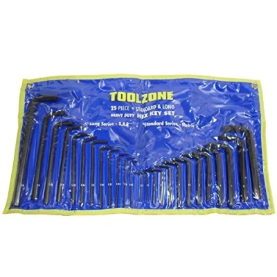 Image of 25pc Metric and AF Allen Alan Allan Hexagon Hex Key Set TE054