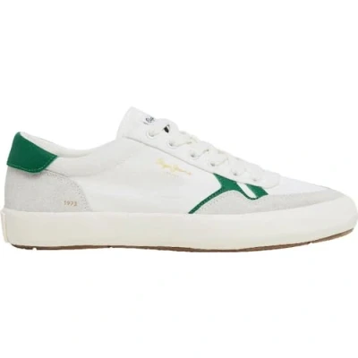 Image of Pepe Jeans Men&#039;s Travis Brit M Sneaker, White (Off White), 12 UK