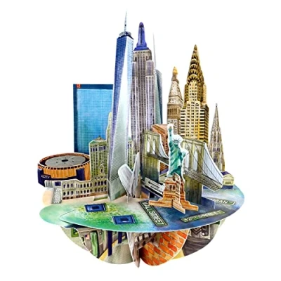 Image of SANTORO Pirouette, 3D Pop Up Greeting Card New York City For Him, Her, Birthday, Thank You, Destination