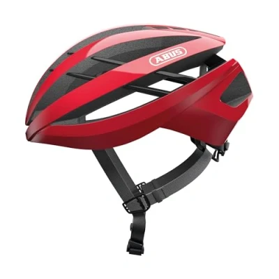 Image of ABUS Aventor Racing Bike Helmet Very Well Ventilated Cycling for Professional Men and Women Red, Size S