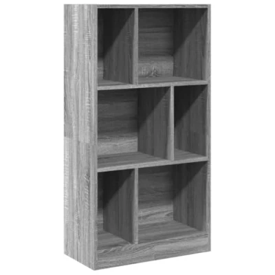 Image of vidaXL Bookcase Grey Sonoma 57x28.5x107.5 cm Engineered Wood