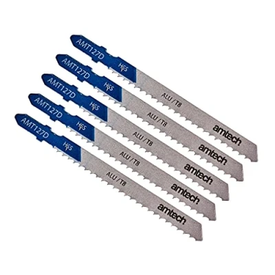 Image of Amtech AMT127D Aluminium Jigsaw Blade Set Pack of 5