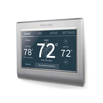 Image of Honeywell Home Wi Fi Smart Color Programmable Thermostat, Alexa Enabled, (RTH9585WF1004), Gray, Pack of 1