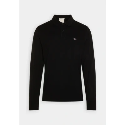 Image of GANT REG Shield Rugger Polo shirt, Men&#039;s, Size: Small, Black