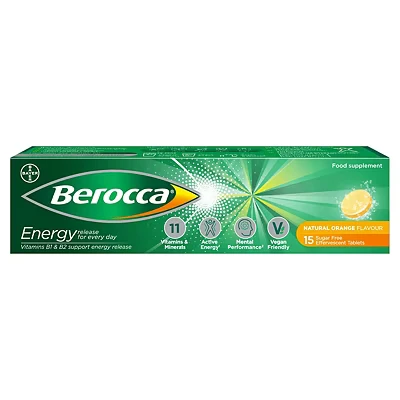 Image of Berocca Orange Energy Vitamin 15 Tablets