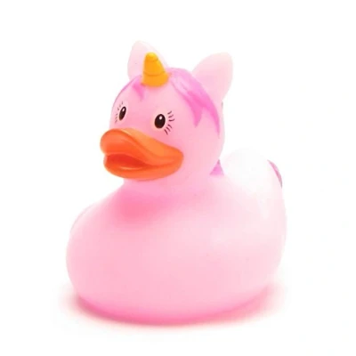 Image of Mini Unicorn Rubber Duck Pink DUCKSHOP Bathduck L: 4,5 cm