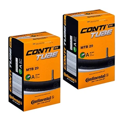 Image of Continental MTB 29&quot; x 1.75 2.5 Mountain Bike Inner Tubes 40mm Schrader Valve (Pair) with FREE Ano Adapters