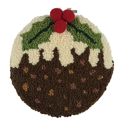 Image of Trimits Punch Needle Hoop Kit, 20.3cm (8in), Christmas Pud