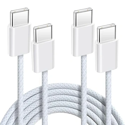 Image of Anysea USB C to Charger Cable：60W 3A Type Cable Fast Charge 3.3ft/1m Nylon USBC Data Compatible with iPhone 16 15 Pro Max Galaxy S24 S23 iPad Pro/Air MacBook
