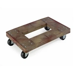 Image of Heavy Duty Dolly; 610x405x125; Swivel Castors; Plastic; 200kg; Brown