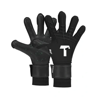 Image of T1TAN Black Beast 3.0 (FP) Goalkeeper Gloves with Finger Protection Unisex Football for Teenagers and Adults, Size 9
