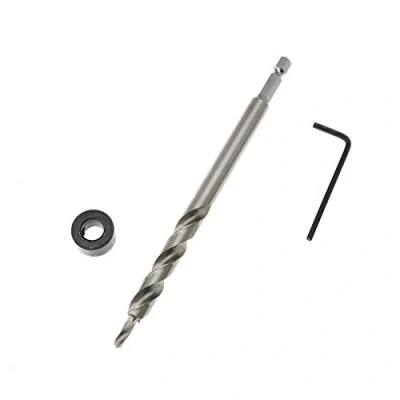 Image of 3/8&quot; Hex Twist Step Drill Bit Wrench Set For Kreg Pocket Hole Jig Guide