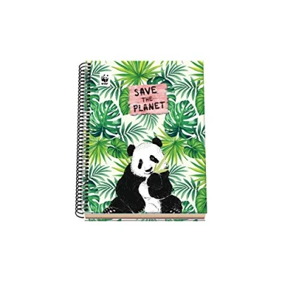 Image of Hardcover A5 Spiral Notebook 100 sheets WWF Save the Planet