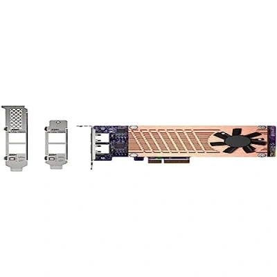 Image of QNAP QM2 2P2G2T support for M.2 SSDs and 2.5GbE connectivity to NAS