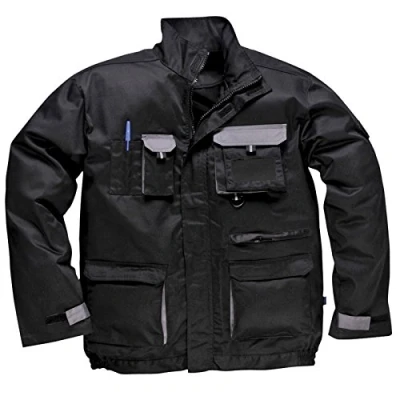 Image of Portwest Texo Contrast Jacket, Size: XL, Colour: Black, TX10BKRXL