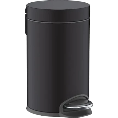 Image of hansgrohe AddStoris Pedal Bin, matt black, 41775670
