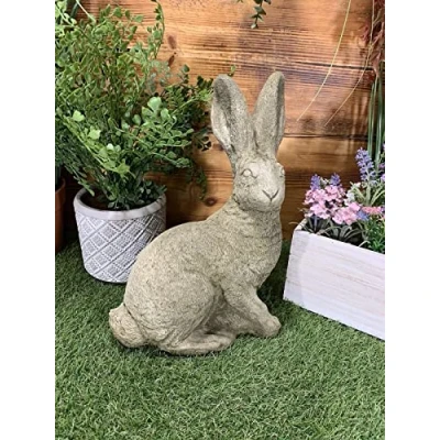 Image of J and L STONE Ornaments GARDEN LARGE TRADITIONAL HARE DETAILED ORNAMENT
