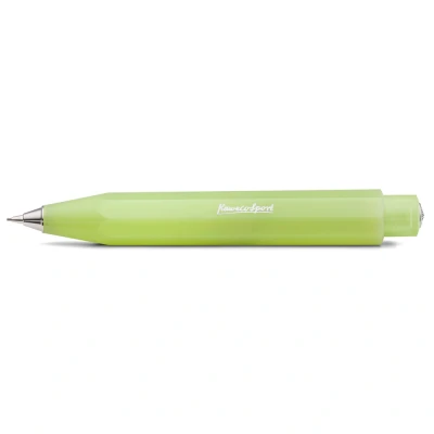 Image of Kaweco FROSTED SPORT Mechanical Pencil Fine Lime 0.7mm HB I Exclusive with 0.7 mm Lead Refill 10.5 cm