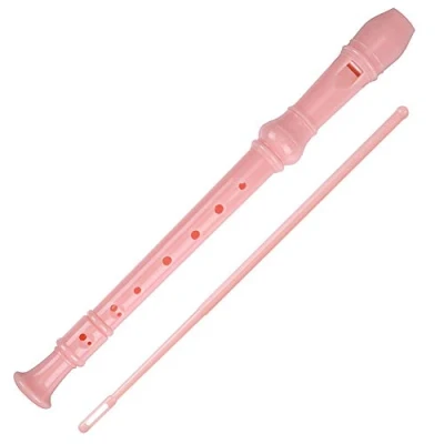 Image of Soprano Recorder Descant Flauta 8 Hole ABS Clarinet German Style Treble flute C Key for Beginner with Fingering Chart Instructions Cleaning Rod Bag