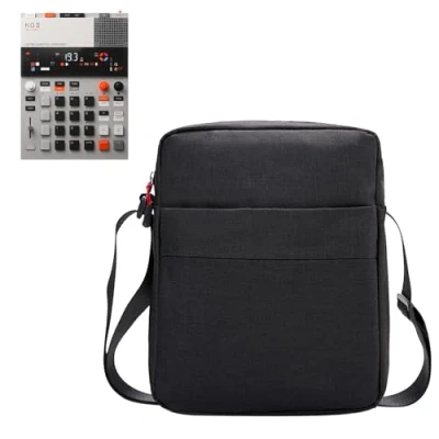 Image of AJFHKJ Bag for Teenage Engineering K.O. II Soft, Splashproof Protective Pouch with Adjustable Shoulder Strap EP 133 Sampler, Synthesizer, Drum Machine