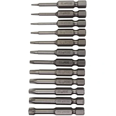 Image of ZHIDA Torx Impact Screw Bit Set T3,T4,T5,T6,T8,T10,T15,T20,T25,T27,T30,T40 1