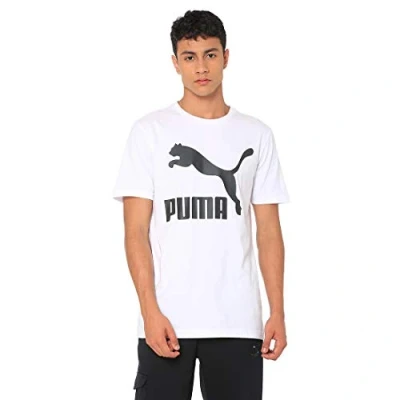 Image of PUMA Men T Shirts Classics Logo White S