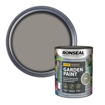 Image of Ronseal Garden Paint Slate 750ml