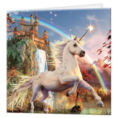 Image of 3D LiveLife Greeting Card Unicorn Evening Star from Deluxebase. Lenticular Blank Cards with Envelopes. All Occasion Featuring Original Artwork by David Penfound.