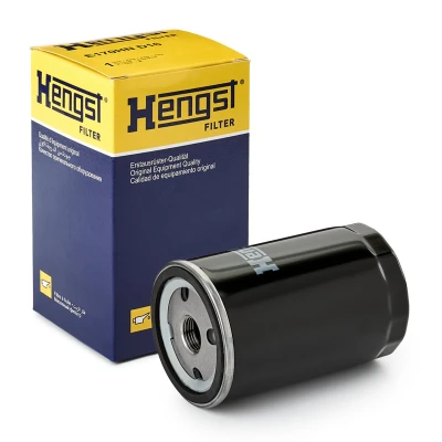 Image of 5018028 Oil Filter HENGST H14W40 3/4 16 UNF Spin on MERCEDES BENZ: 190, S Class Saloon, W124 Saloon