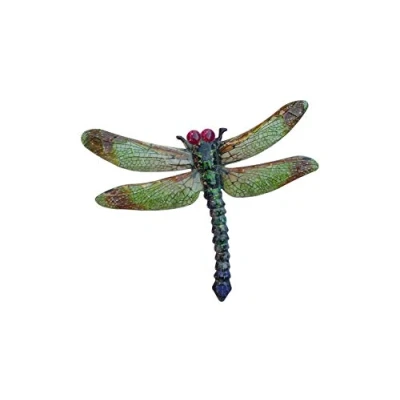Image of Primus Large Metal Dragonfly, Green, 35 x 28cm