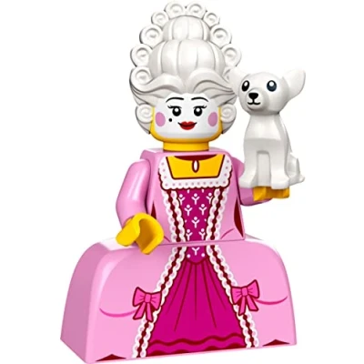 Image of LEGO Collectable Minifigures Series 24 Rococo Aristocrat with Dog 71037 (Bagged)