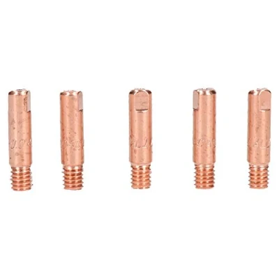 Image of 1.0mm 1mm Mig Welding Welder Round Contact Tips for MB15 Euro Torches 5pk