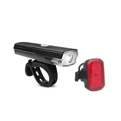 Image of Blackburn Dayblazer 550 Front + Click USB Rear Light Set: Black