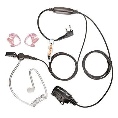 Image of ICOM RADIO COVERT EARPIECE (RIGHT ANGLE 2 PIN) WITH EARMOULDS