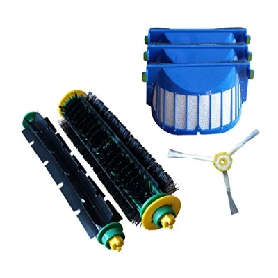 Image of MohMus Premium Maintenance Kit Service Suitable For iRobot Roomba 564, 565 PET series vacuum cleaner robots brush set + 3 AeroVac filters side