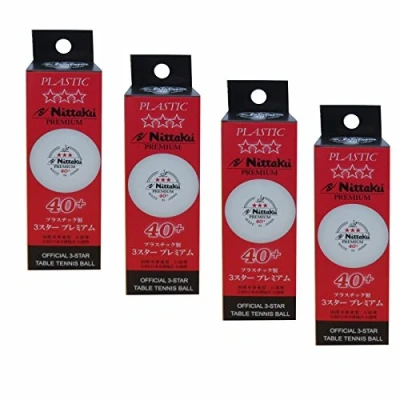 Image of NITTAKU 3 stars Premium 40+ Table Tennis Ball (Pack of 12 balls)