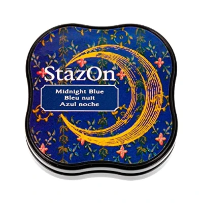 Image of Artemio Tsukineko StazOn Midi Pad, Midnight Blue