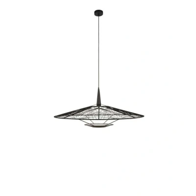 Image of Forestier Carpa L hanging light, black, Ø 100 cm