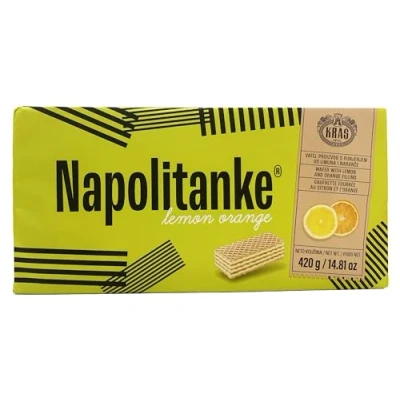Image of NAPOLITANKE KRAS Premium Wafers Biscuits with Delicious Milk, Chocolate Cream, Hazelnut, Lemon and Orange Fillings Multiple Sizes