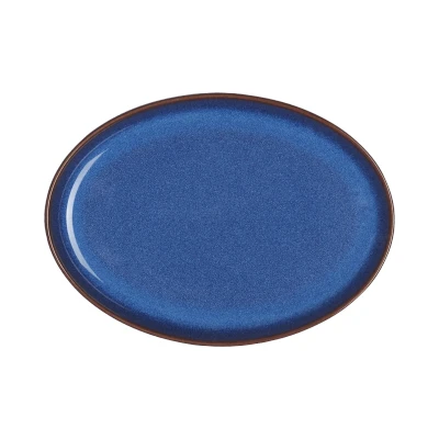 Image of Denby Imperial Blue Small Oval Tray