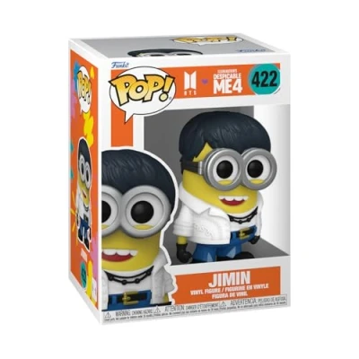 Image of Funko POP! Rocks: Minions X BTS Jimin + Collectable Vinyl Figure Gift Idea Official Merchandise Toys for Kids &amp; Adults Movies, Music Fans Model Collectors