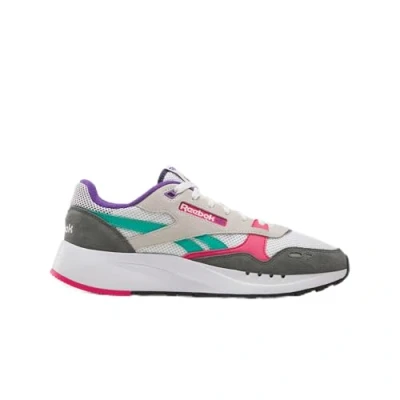 Image of Reebok Unisex Classic Leather 2400 Running Shoes, Chalk/Grey 5/Bold Pink, 7.5 UK