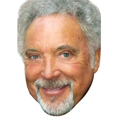 Image of FoxyPrinting tom jones 2018 MUSIC Celebrity Cardboard Party Face Mask Fancy Dress